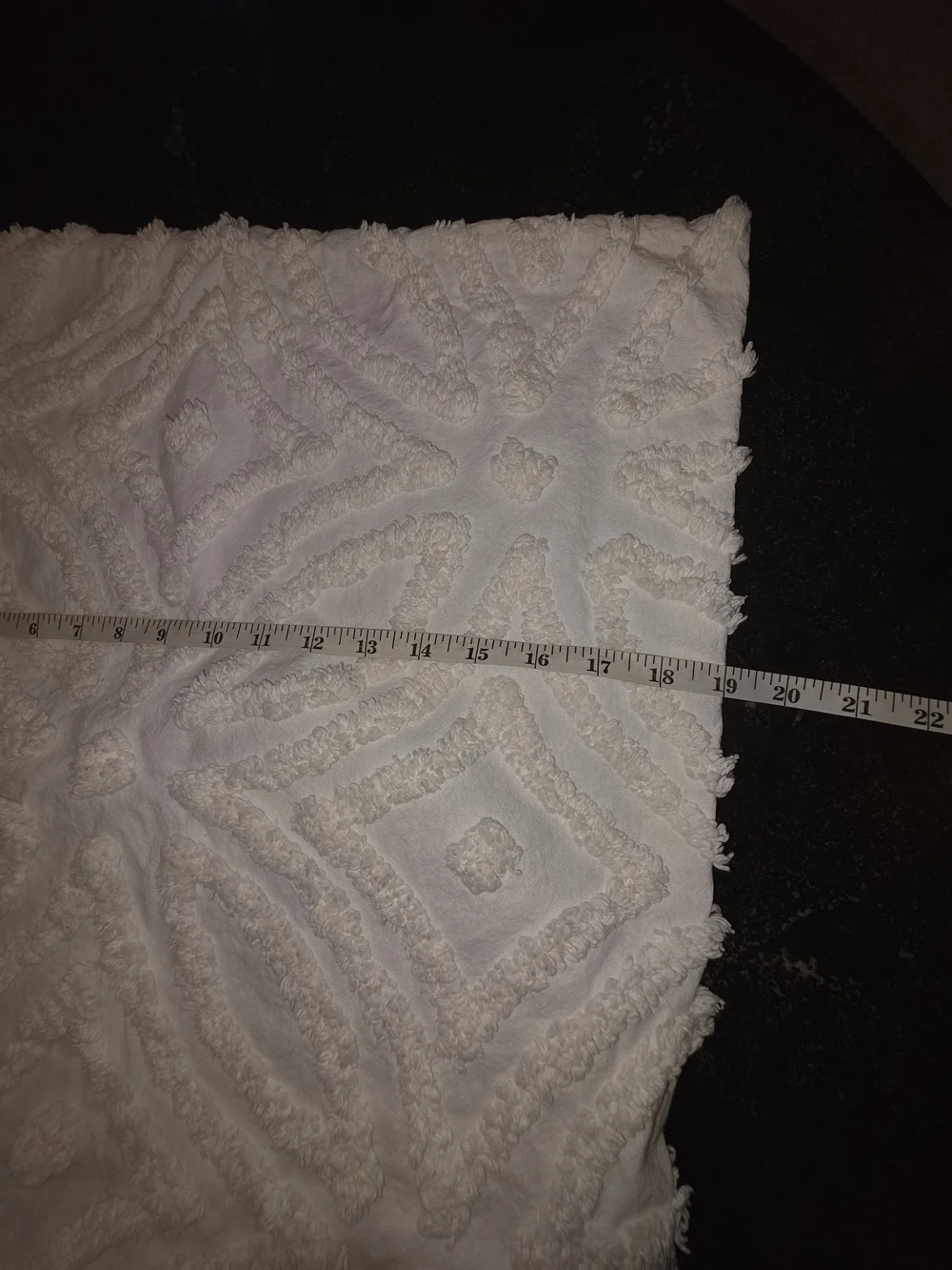 NEW Rachel Zoe SET of King Pillow SHAMS White Textured Cotton Top